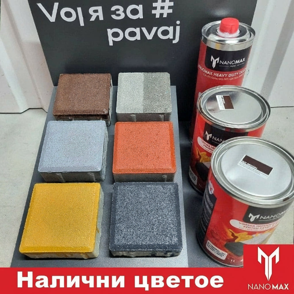 Vopsea pentru Pavaj si Beton, Protectie Hidrofoba, UV si Pete, NanoMax