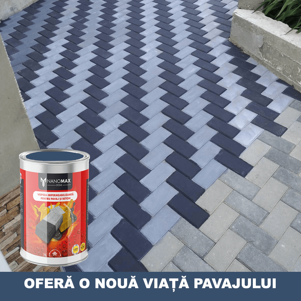 Paint for Pavement and Concrete, Hydrophobic, UV and Stain Protection, NanoMax