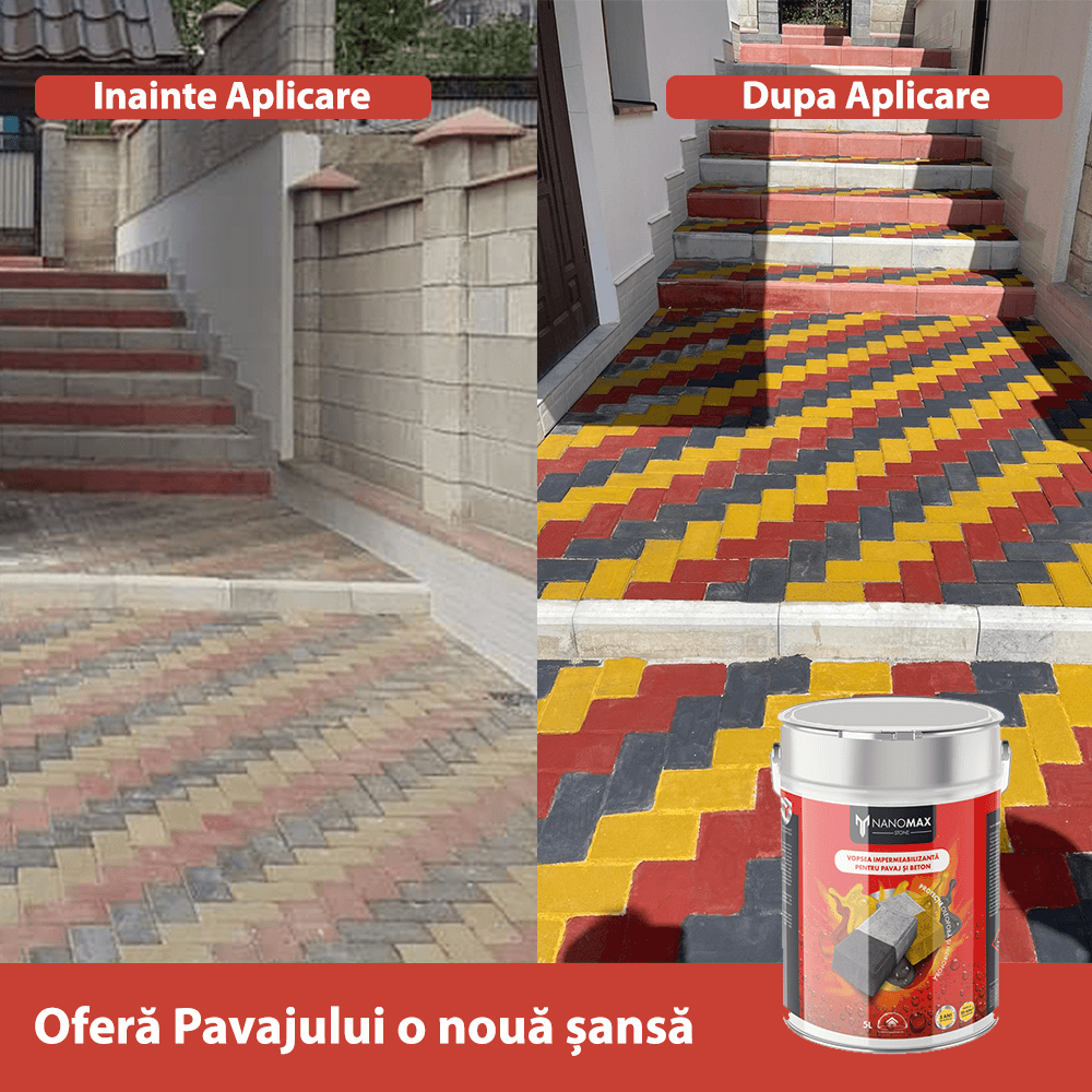 Paint for Pavement and Concrete, Hydrophobic, UV and Stain Protection, NanoMax