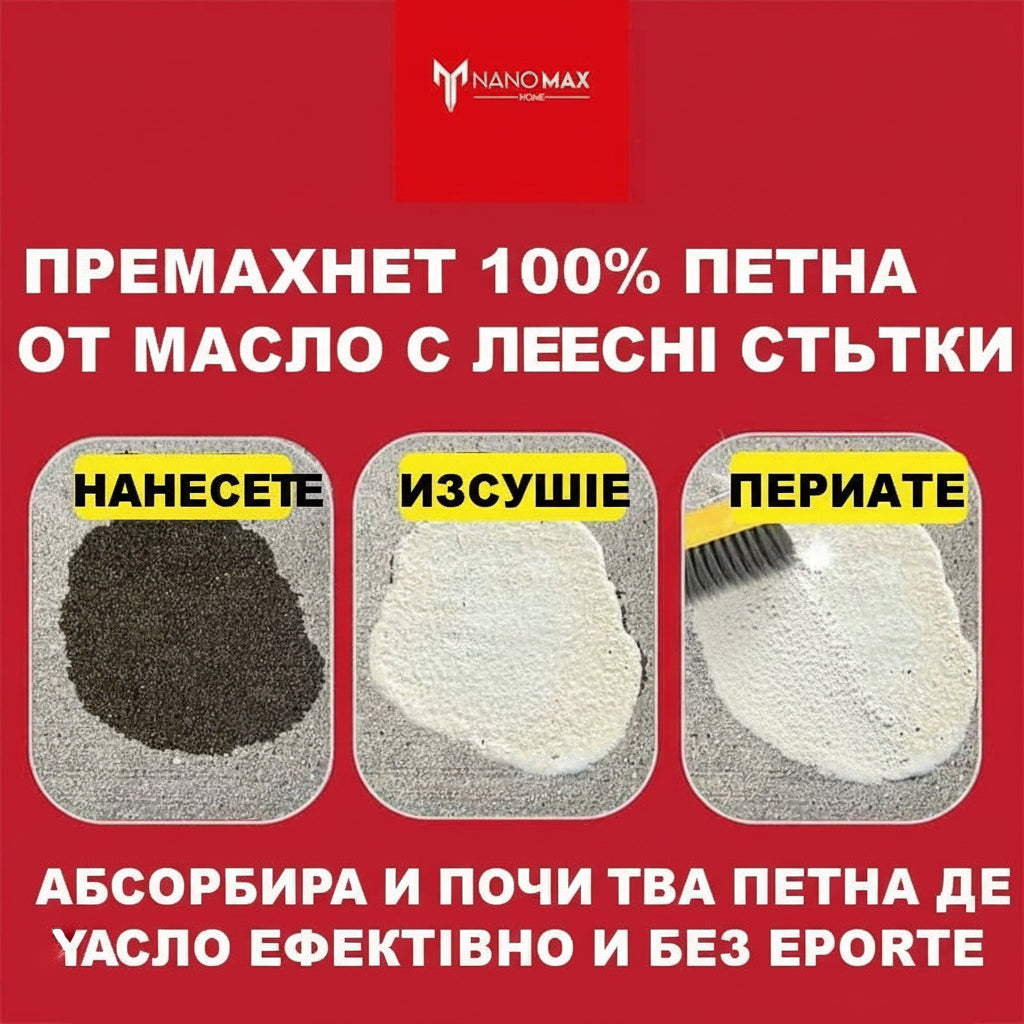 Soluție Nano pt Pete Ulei/Combustibili pavaj, beton, piatra, 750ml