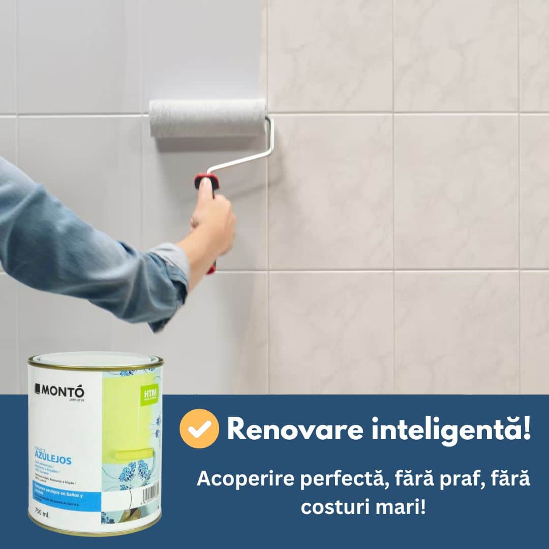 Vopsea pentru Faianță pe baza de poliuretan – Rezistență Maximă &amp; Aderență Perfectă, Monto, 750 ml