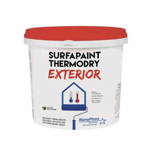 Vopsea Termoizolantă Exterior Nano SurfaPaint ThermoDry Alba 10L - Nanomax