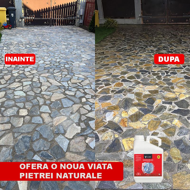 Wet Effect Solution for Natural Stone, Granite and Travertine NanoMax 5L - Intense Protection and Long-lasting Shine