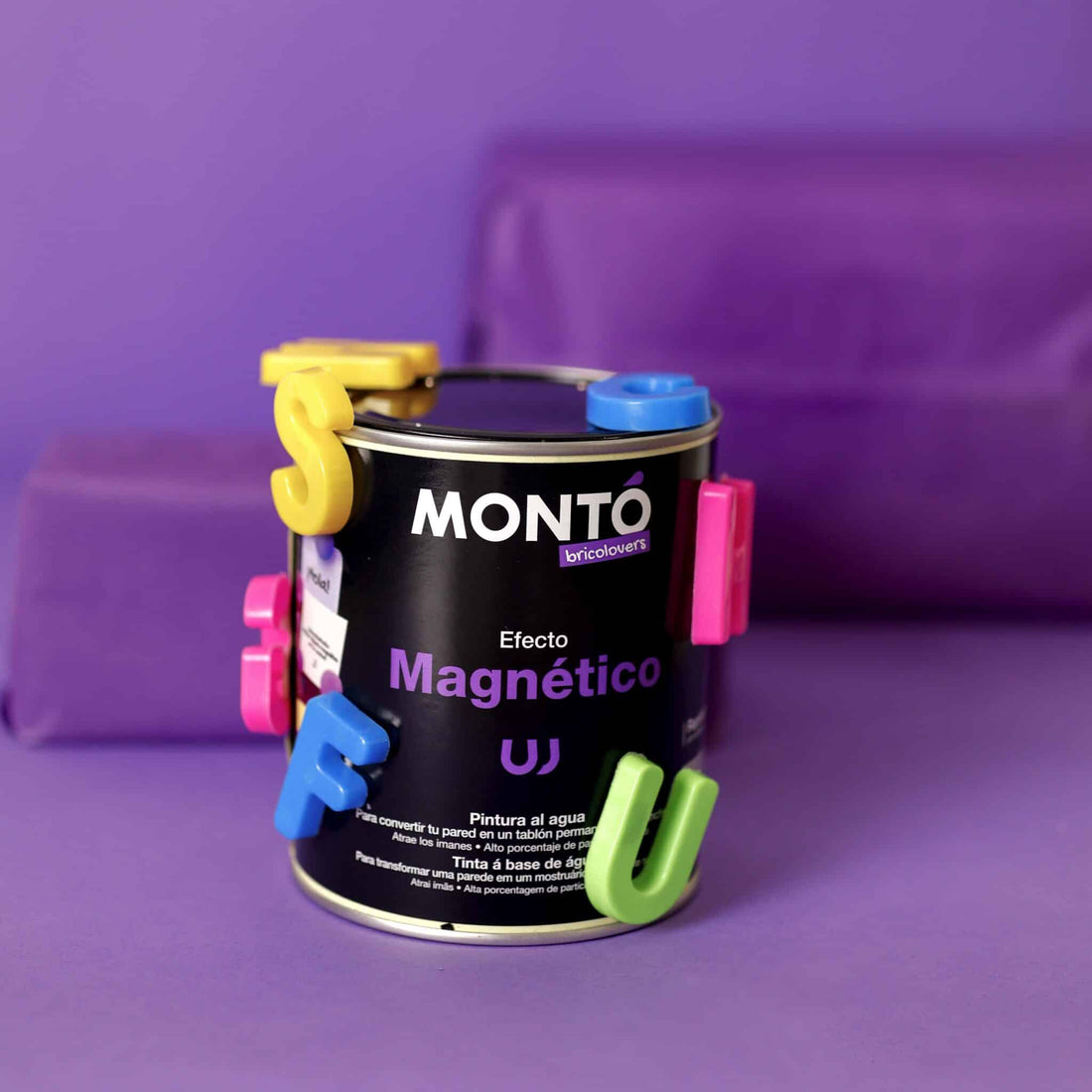 Vopsea cu Efect Magnetic pentru pereti din beton, tencuiala, lemn dupa grunduire, Monto, 750ml