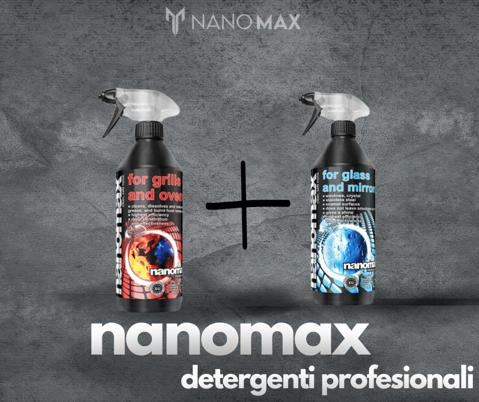 PREMIUM KIT for Home, Professional detergent for cleaning stoves, ovens, grills 500 ml + Professional detergent for windows and stainless steel 500 ml
