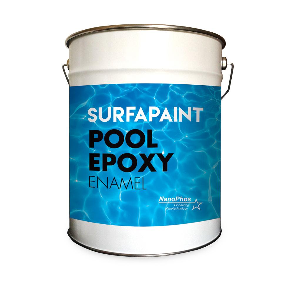 Two-component epoxy paint, for swimming pools, solvent-based, SurfaPaint Epoxy Enamel, Nanophos 5L